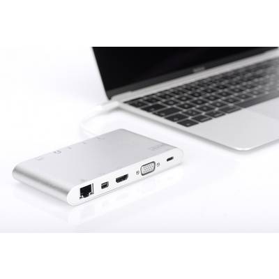 Digitus USB-C® priključna stanica DA-70861 Pogodno za marku: Universal uklj. funkcija punjenja-1