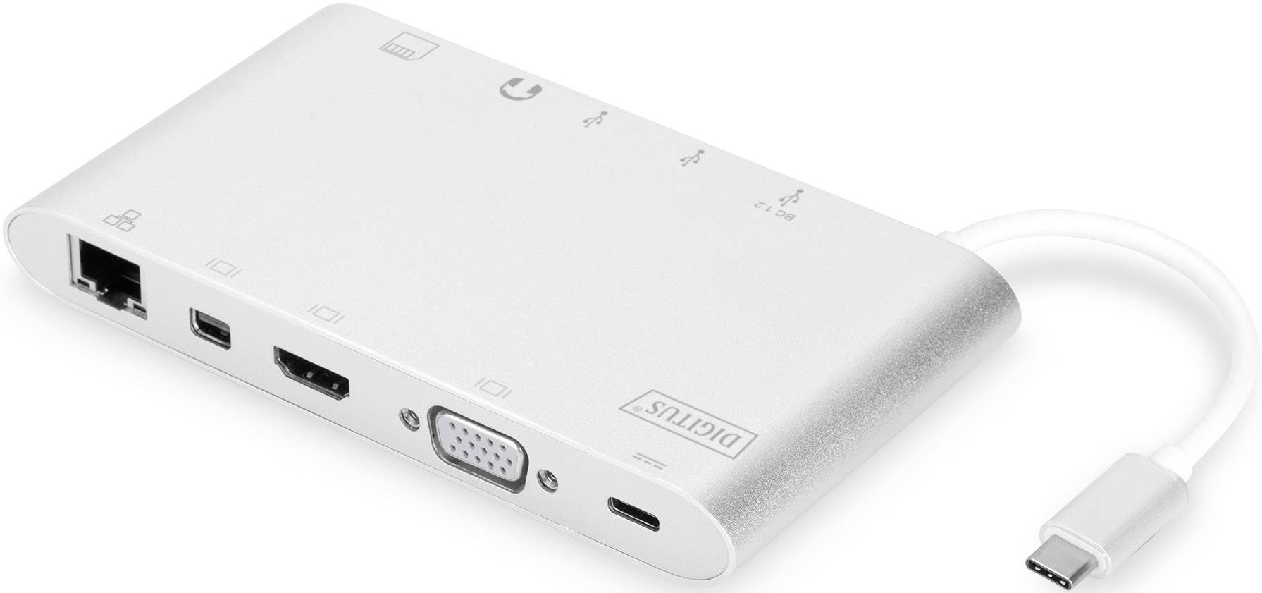 Digitus USB-C® priključna stanica DA-70861 Pogodno za marku: Universal uklj. funkcija punjenja-4