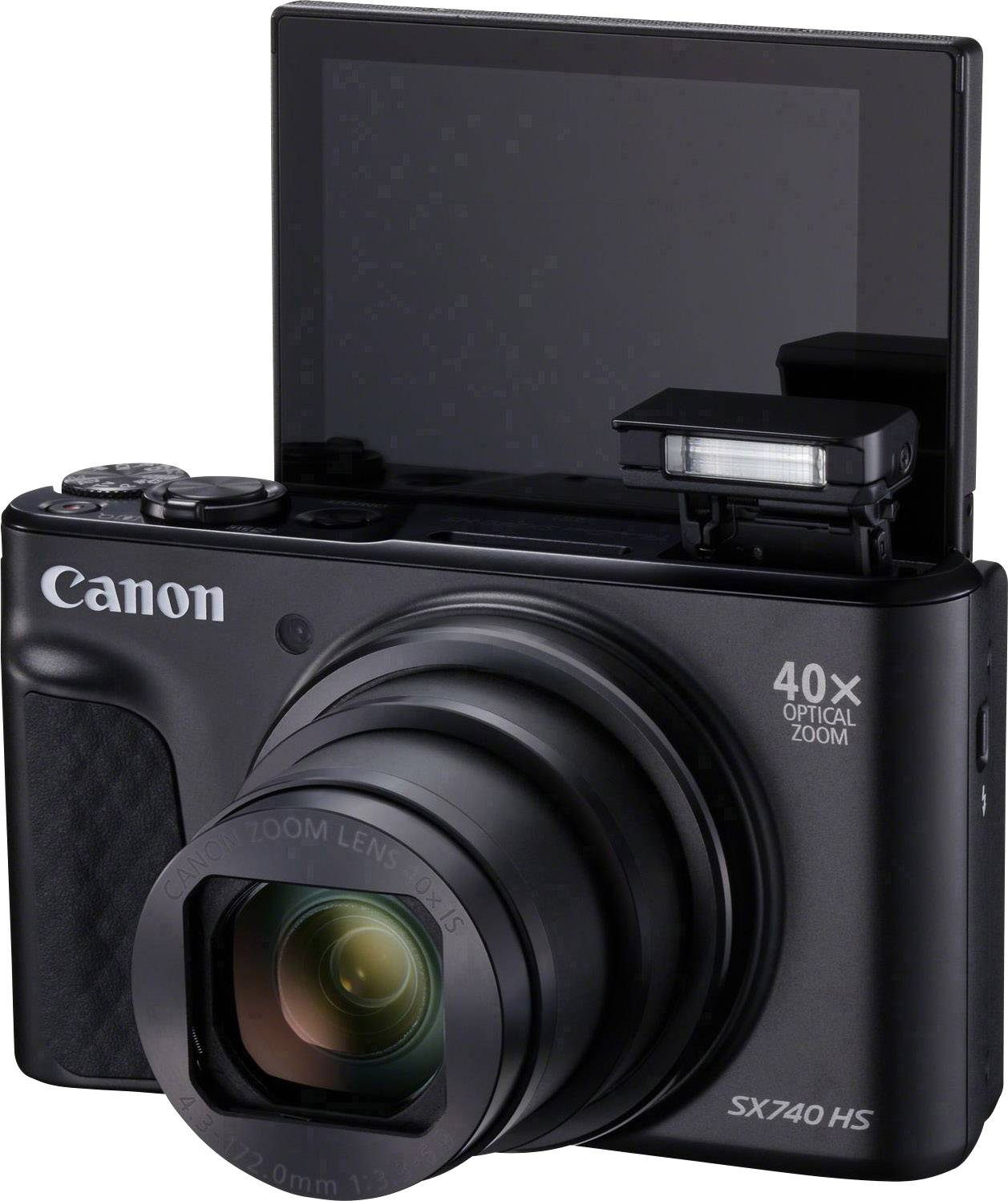 Canon PowerShot SX740 HS digitalni fotoaparat 20.3 Megapiksela Zoom (optički): 40 x crna 4K-video, Bluetooth, mobilni ok-6
