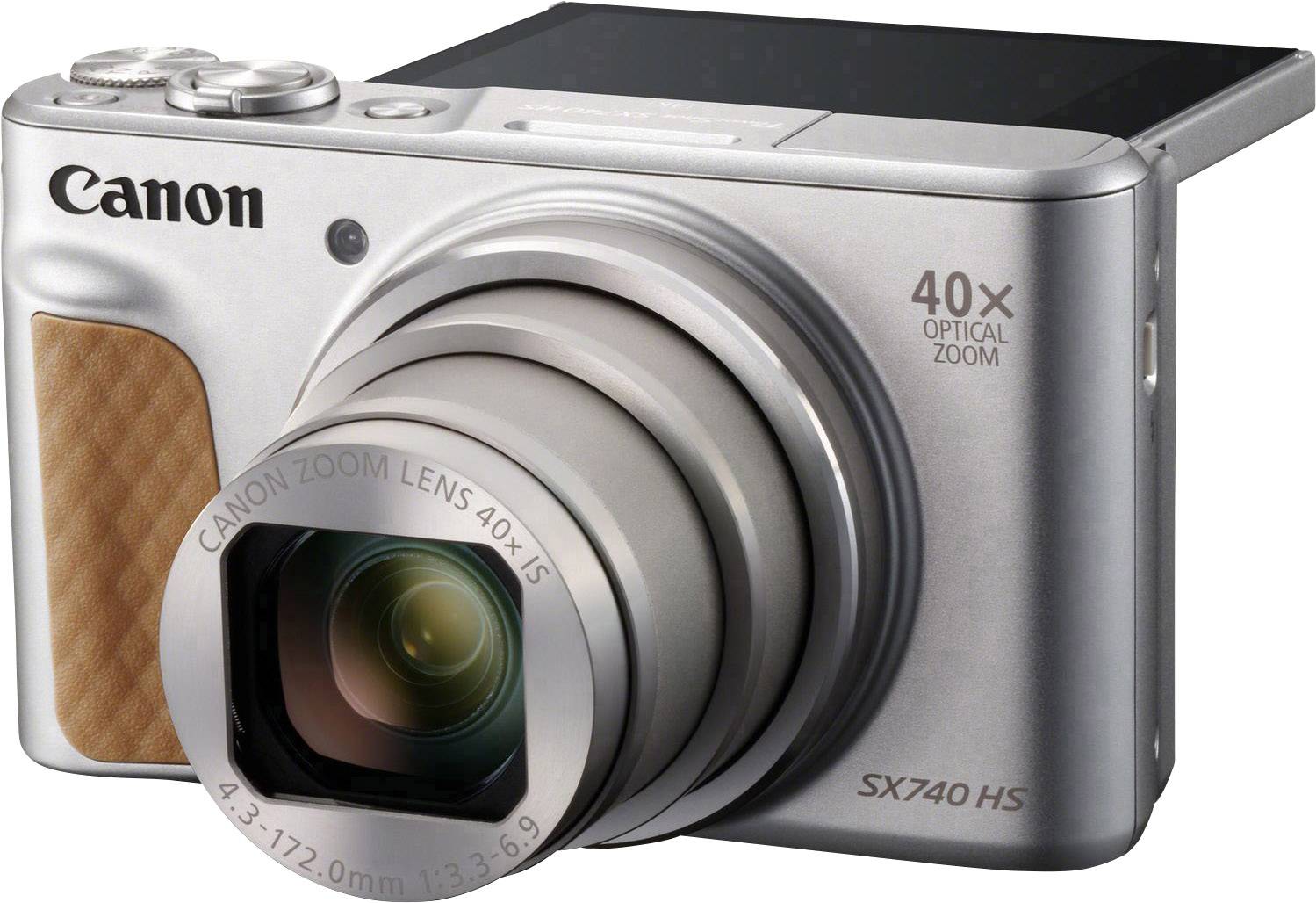 Canon PowerShot SX740 HS digitalni fotoaparat 20.3 Megapiksela Zoom (optički): 40 x srebrna 4K-video, Bluetooth, mobilni-4
