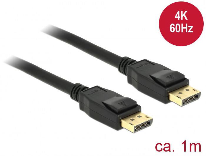 DisplayPort kabel s podrškom za 4K 60Hz, duljina: cca. 1 metar.