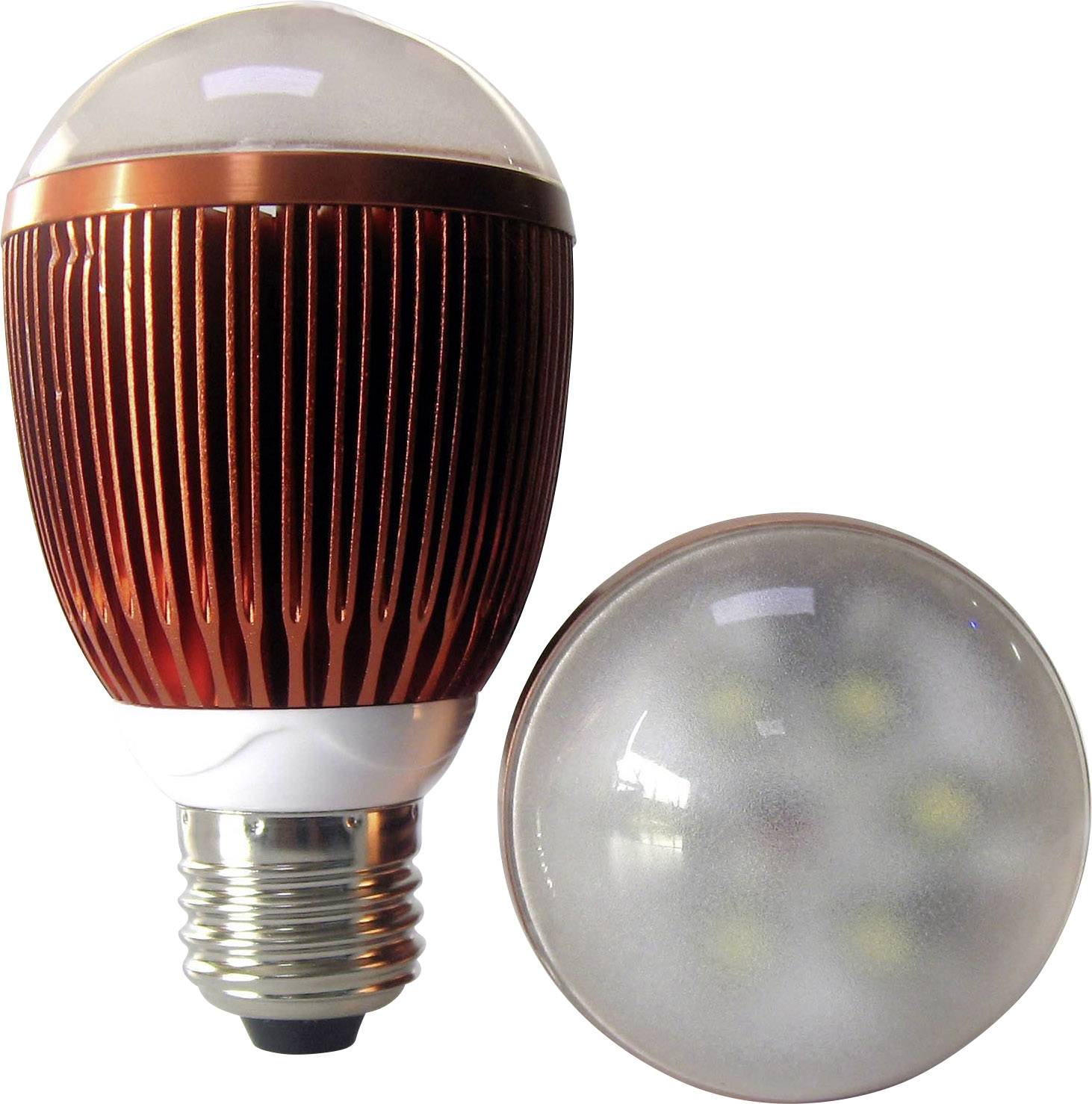 LED žarulja bakrene boje kućišta, uz nju pogled odozgo na istu žarulju koja prikazuje unutarnje komponente za osvjetljenje.