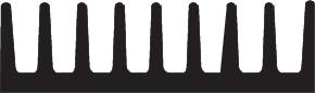 Fischer Elektronik 10037005 ICK 14 16 B Koellichaam 50 K/W (l x b x h) 6.3 x 19 x 4.8 mm DIL-14, DIL-16