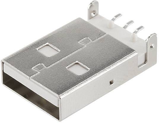 USB utikač u bliskom kadru, srebrne boje, pravokutan s više priključnih iglica na stražnjoj strani.