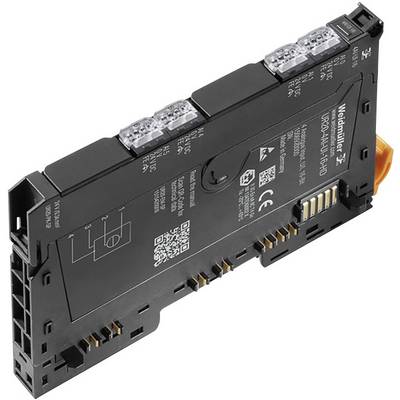 Elektronički sklop pravokutnog oblika, s nekoliko utičnih priključaka i tehničkim natpisima, za industrijske primjene.