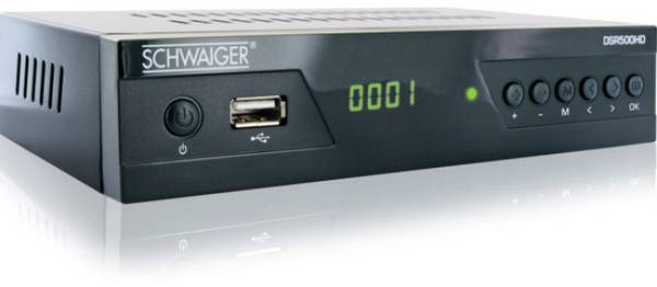 Schwaiger DSR500HD hd sat prijemnik prednji USB Broj prijemnika: 1