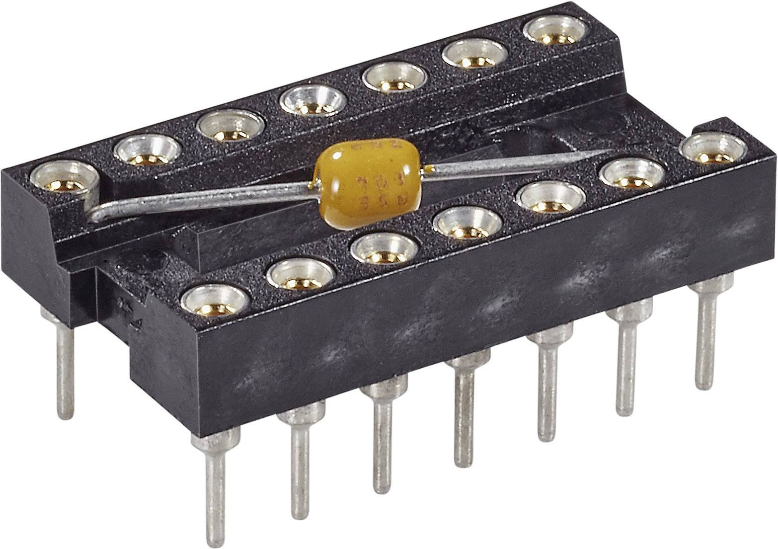 MPE Garry 001-3-008-3-B1STF-XT0 MPQ 08.3 STG B 100 nFU IC-fitting Rastermaat: 7.62 mm Aantal polen: 8 Precisiecontacten, Met condensator 1 stuk(s)