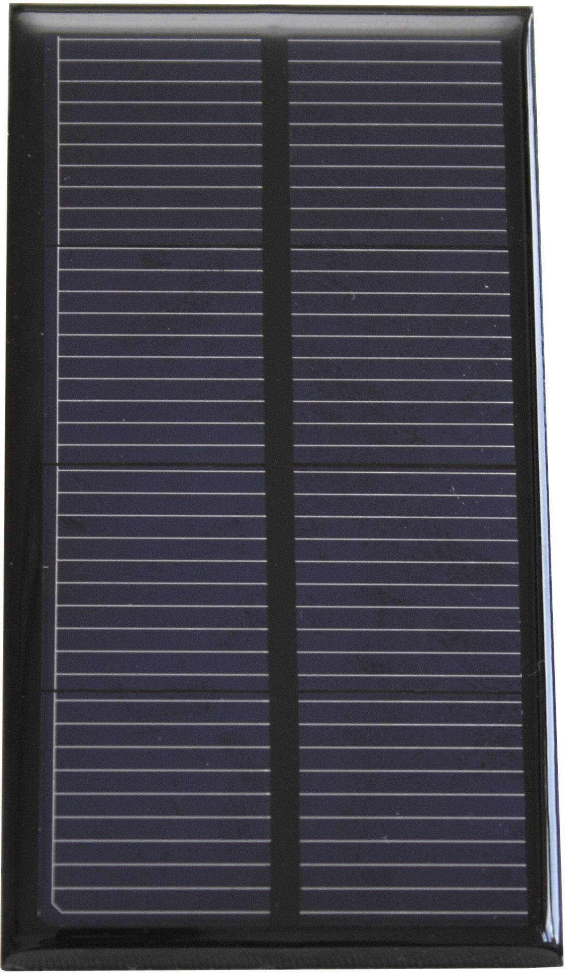 Mali pravokutni solarni modul s paralelnim linijama koji pretvara sunčevu svjetlost u energiju.