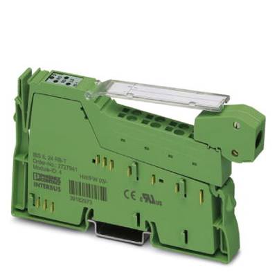 Elektronički modul zelene boje s priključcima, prozirnim zaštitnim slojem i nekoliko oznaka sa strane.