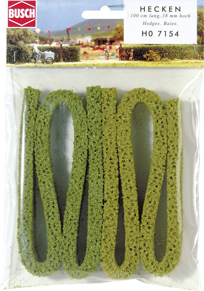 Paket sa umjetnim živicama za modele željezničkih postrojenja, 100 cm dugačko, 18 mm visoko.