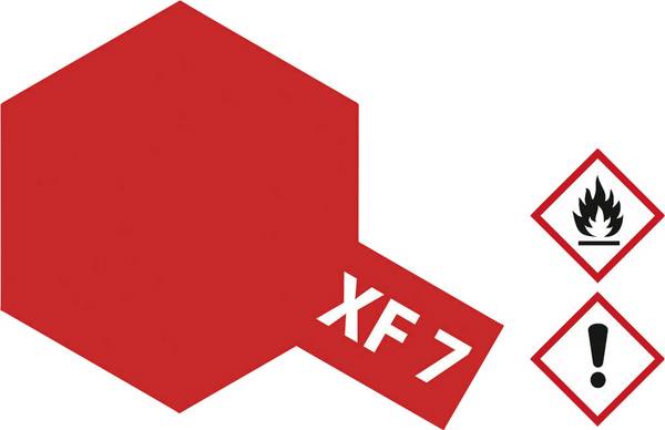 Tamiya akrilna boja crvena (mat) XF-7 staklena posuda 23 ml