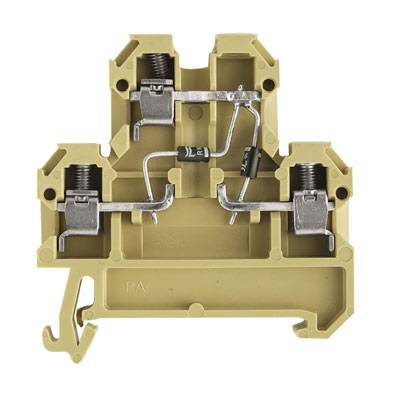 Weidmüller 0396860000 Componentenserieklem Schroeven Beige, Geel 25 stuk(s)