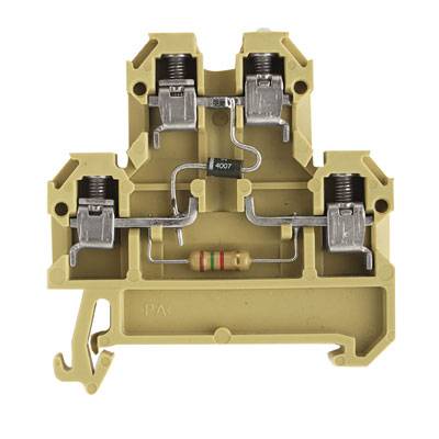 Element-serieklem DK 4/35 1D 1K5 GET.SCH 0396960000 Beige, Geel Weidmüller 25 stuk(s)