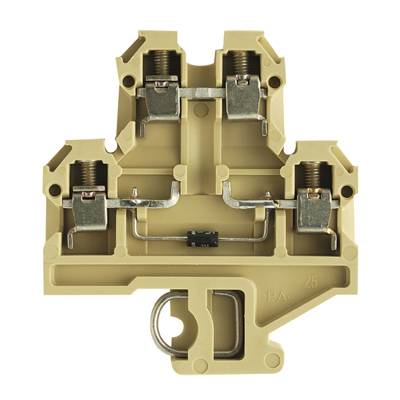 Weidmüller 0544660000 Componentenserieklem Schroeven Beige, Geel 25 stuk(s)