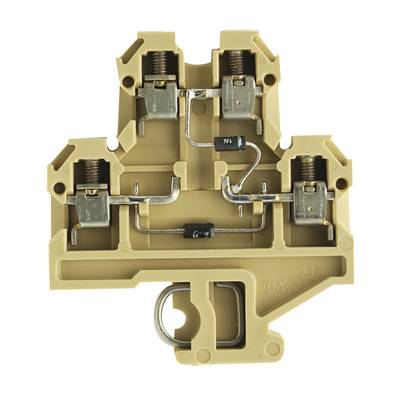 Weidmüller 0642760000 Componentenserieklem Schroeven Beige, Geel 25 stuk(s)