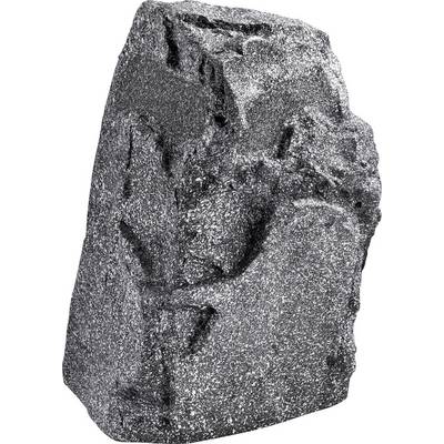 Sivi, stijenast zvučnik s zrnastom teksturom.