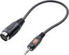 SpeaKa Professional SP-7869840 DIN priključak / utičnica audio adapter [1x 3,5 mm banana utikač - 1x 5-polni diodni ženski konektor (DIN)] crna