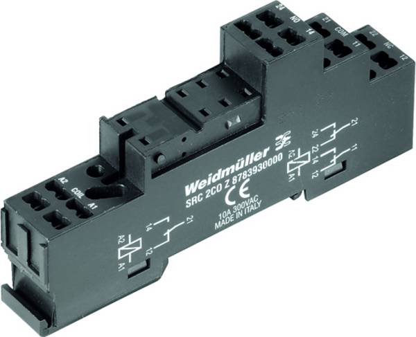 Weidmüller SRC 2CO Z podnožje releja  Pogodno za seriju (relej): Weidmüller serija RIDERSERIES  (D x Š x V) 80 x 16 x 98.1 mm  10 St.