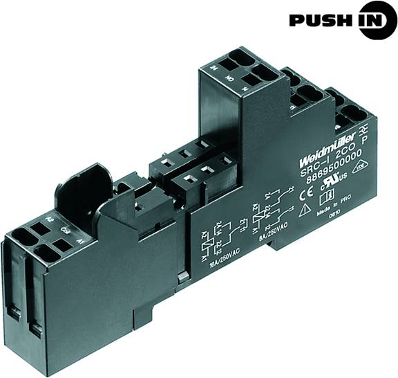 Weidm&uuml;ller SRC-I 2CO P Relaissocket Geschikt voor serie:  serie Riderseries (l x b x h) 50 x 15.8 x 98 mm 10 stuk(s)