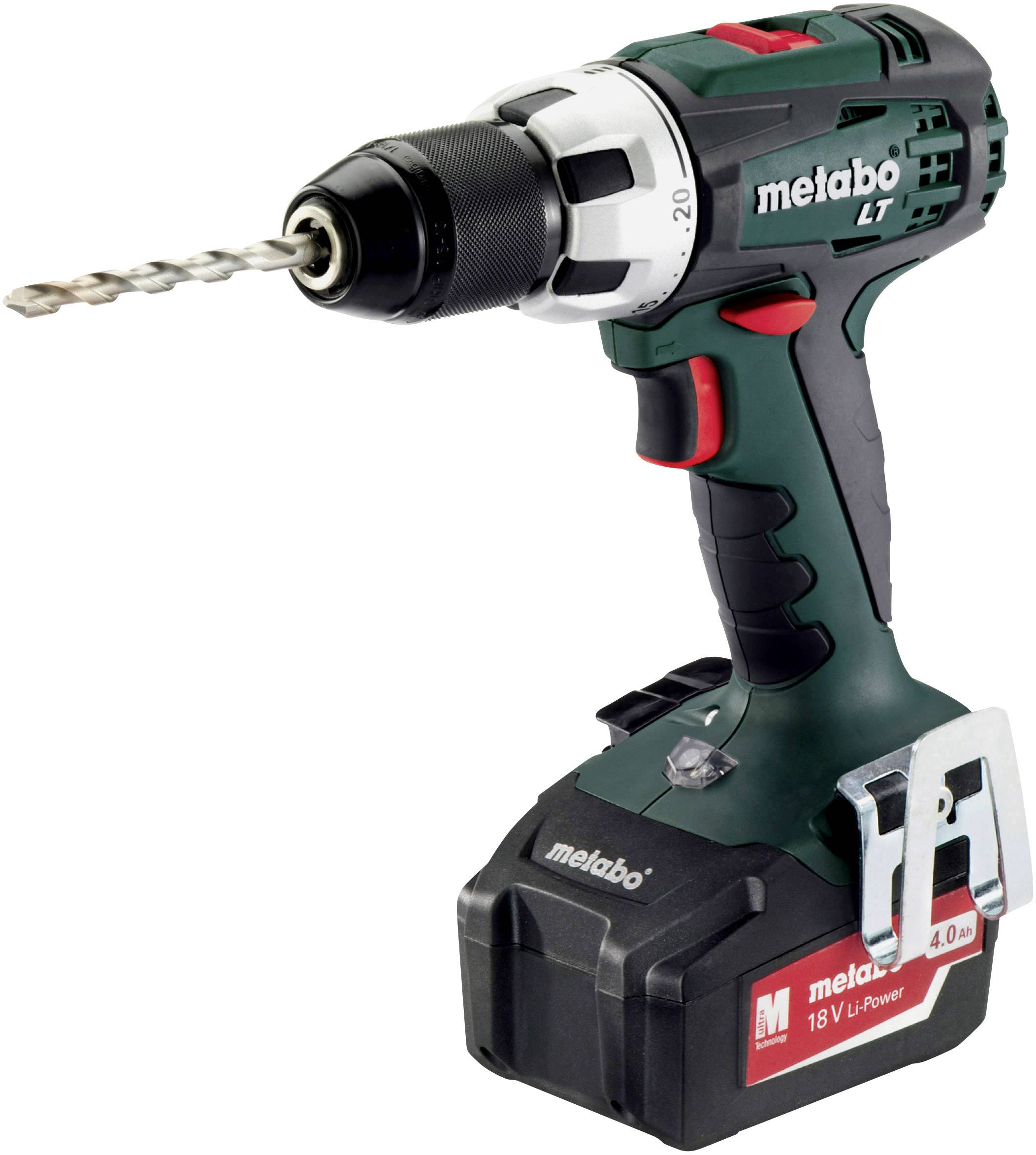 Metabo BS 18 LT 602102500 Borrskruvdragare batteri 18 V 4 Ah Li-Ion inkl. 2x batterier, inkl. v&auml;ska