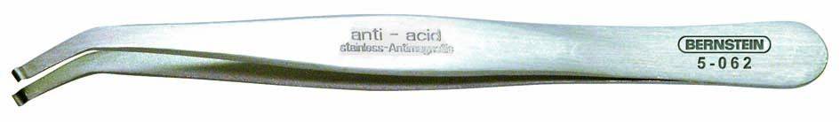 Metalne pincete s natpisom 'anti-acid', namijenjene držanju malih predmeta u osjetljivim okolinama.