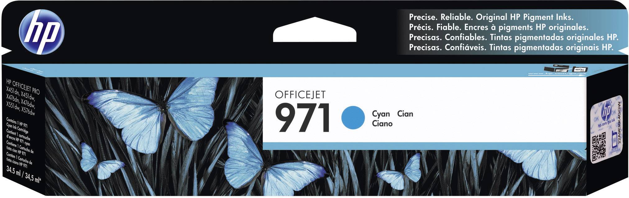HP tinta 971 original cijan CN622AE tinta