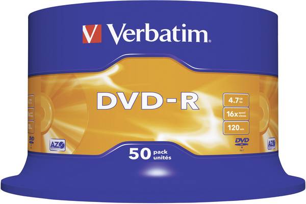Verbatim 43548 DVD-r prazan 4.7 GB 50 St. vreteno
