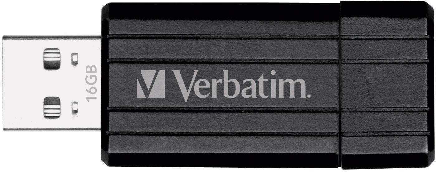 Verbatim Pin Stripe Clé USB 16 GB noir 49063 USB 2.0