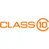 Slika prikazuje narančasti logotip s tekstom 'CLASS 10' velikim slovima. Broj '0' u '10' je okružen kružnicom.