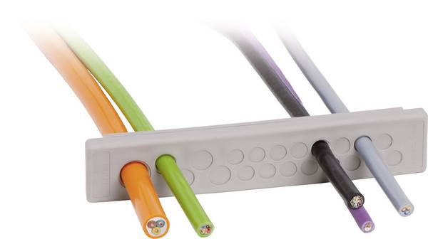Icotek KEL-DP-E 112/21 ploča za kabelsku uvodnicu   Stezaljka Ø (maks.) 12.1 mm  elastomer siva 1 St.