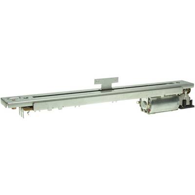 Linearni actuator od metala, horizontalno orijentiran, s vidljivo pričvršćenim elektromotorom na desnoj strani.
