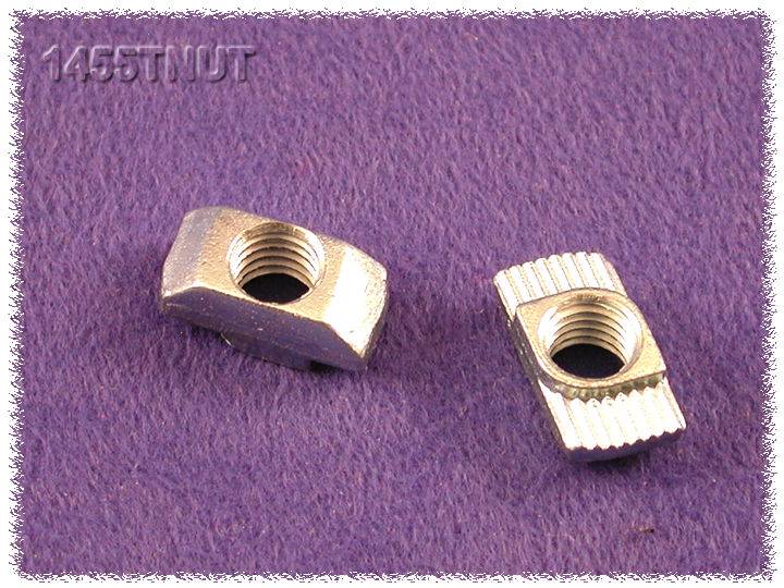 Hammond Electronics 1455TNUT Bevestigingsmoer Staal Zilver 2 stuk(s)