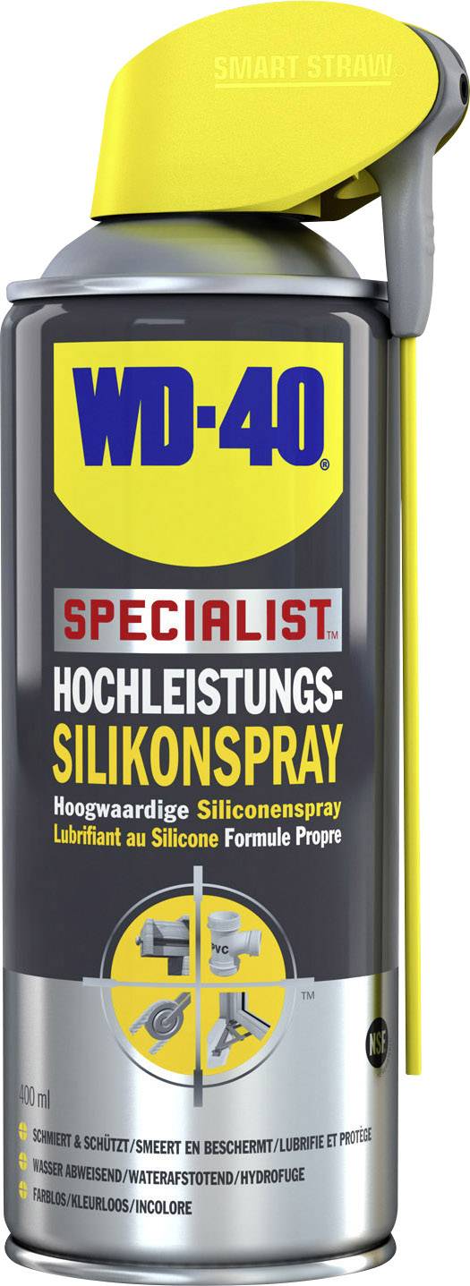 WD-40 Specialist visokokvalitetni silikonski sprej sa Smart Straw cjevčicom. 400 ml sprej, idealan za podmazivanje i zaštitu od vlage.