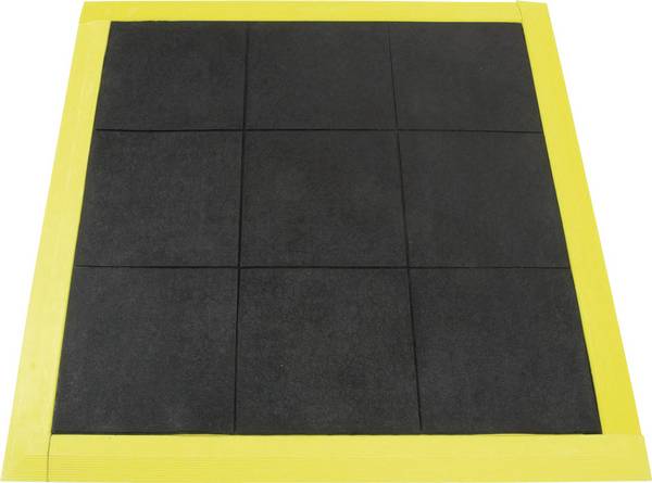 COBA Europe ST010001 Solid Fatigue Step podloga za radno mjesto  (D x Š x V) 0.9 m x 0.9 m x 18 mm  crna, žuta