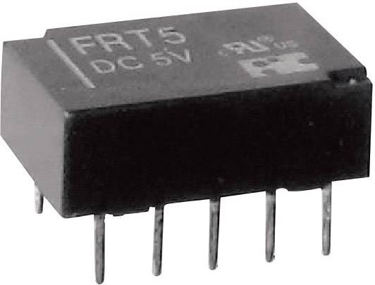 Crni relej-modul s natpisom 'FRT5 DC 5V', šest metalnih pinova na donjoj strani, za elektroničke sklopove.