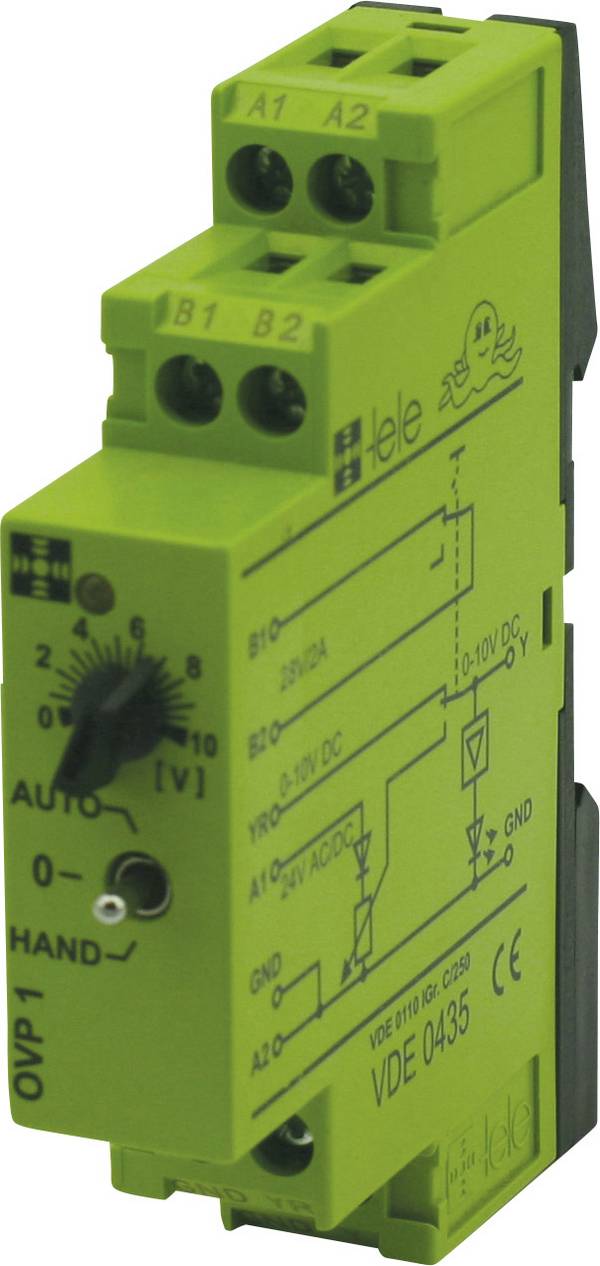 tele OVP1 24 V/AC/DC 0 - 10 V spojni relej 24 V/DC, 24 V/AC   Piece 1 St.