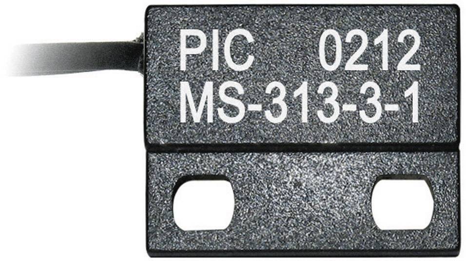 Pravokutni elektronički senzor s natpisom 'PIC 0212 MS-313-3-1', dva montažna otvora i priključkom za kabel.