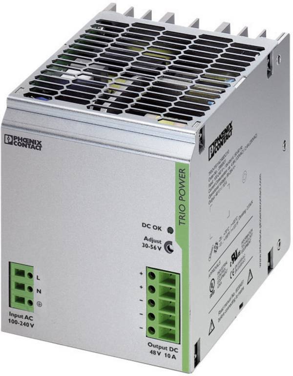 Phoenix Contact 2866501 DIN-napajanje (DIN-letva)  48 V/DC 10 A 480 W Broj izlaza:1 x  Content 1 St.