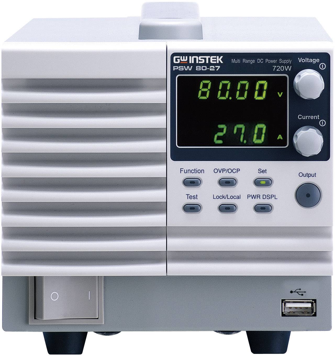 GW Instek PSW80-27 Labvoeding, regelbaar 0 - 80 0 - 27 A 720 W Aantal uitgangen: 1 x