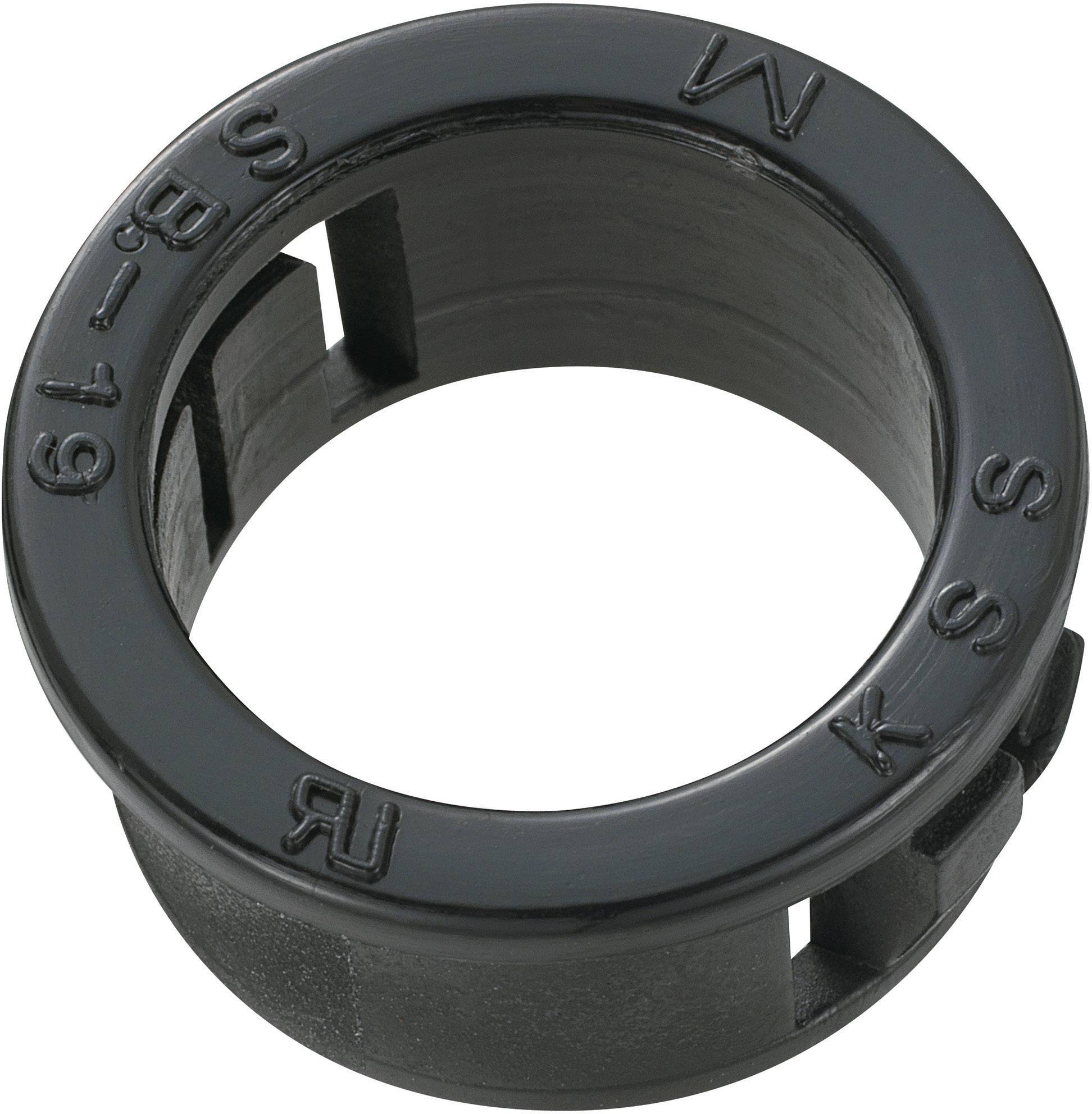 TRU COMPONENTS TC-SBR19M203 Kabeldoorvoering Klem-Ø (max.) 15.8 mm Plaatdikte (max.) 3.2 mm Polyamide Zwart 100 stuk(s)