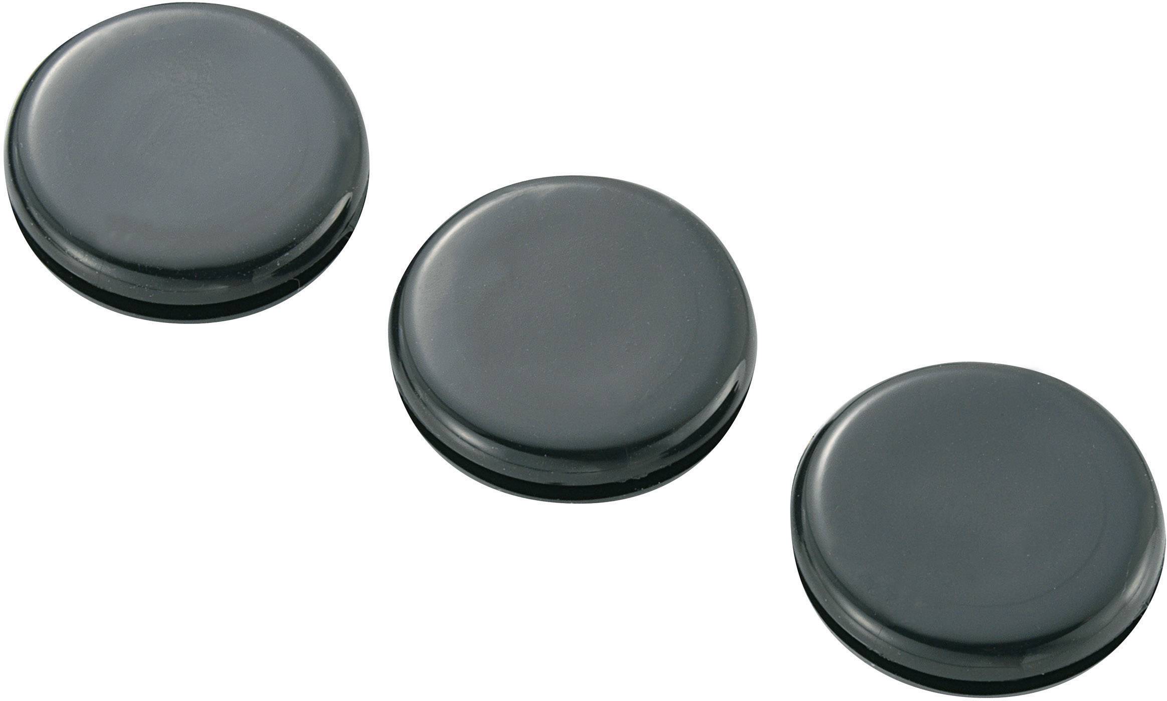 TRU COMPONENTS TC-GMCQR-2015203 Kabeldoorvoering Gesloten Klem-Ø (max.) 15.5 mm Plaatdikte (max.) 1.7 mm PVC Zwart 100 stuk(s)