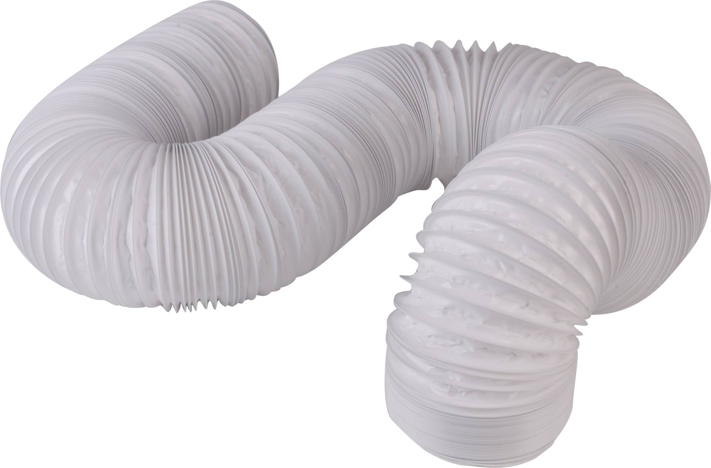 Wallair N52824 Flexibele Ventilatiebuis Kunststof (Ø X L) 10.2 Cm X 6 M Wit