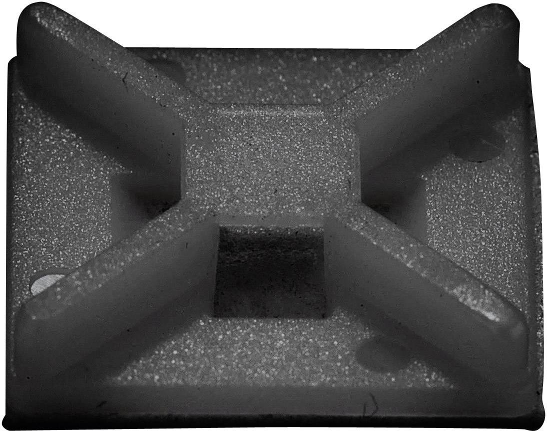TRU COMPONENTS Bevestigingssokkel 541189 4-voudige invoeging Zwart 50 stuk(s)