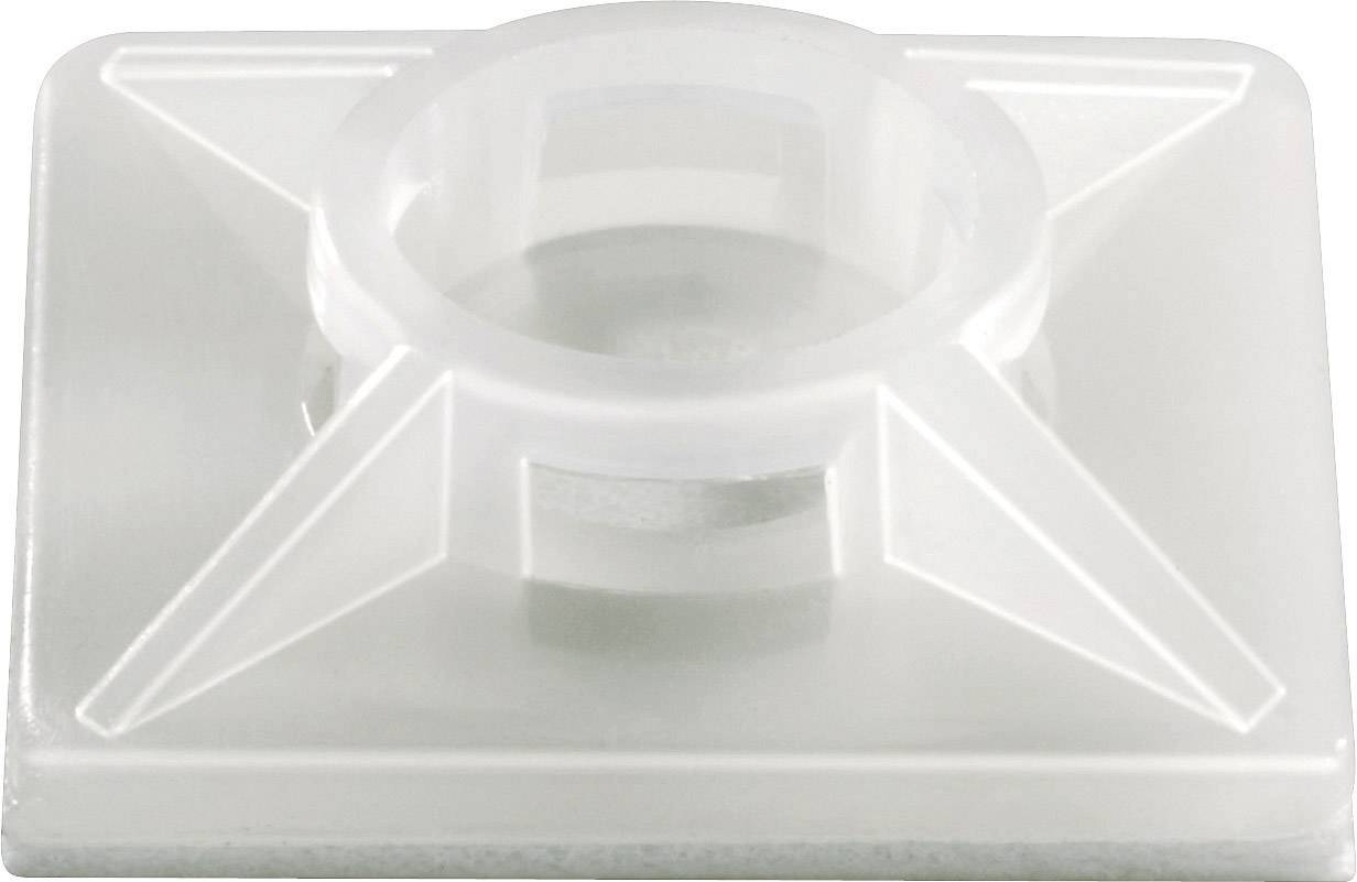 TRU COMPONENTS TC-HCR19R203 Bevestigingssokkel Zelfklevend 1593035 Bundel-Ø (bereik) 6.40 mm (max) 4-voudige invoeging Zwart 1 stuk(s)