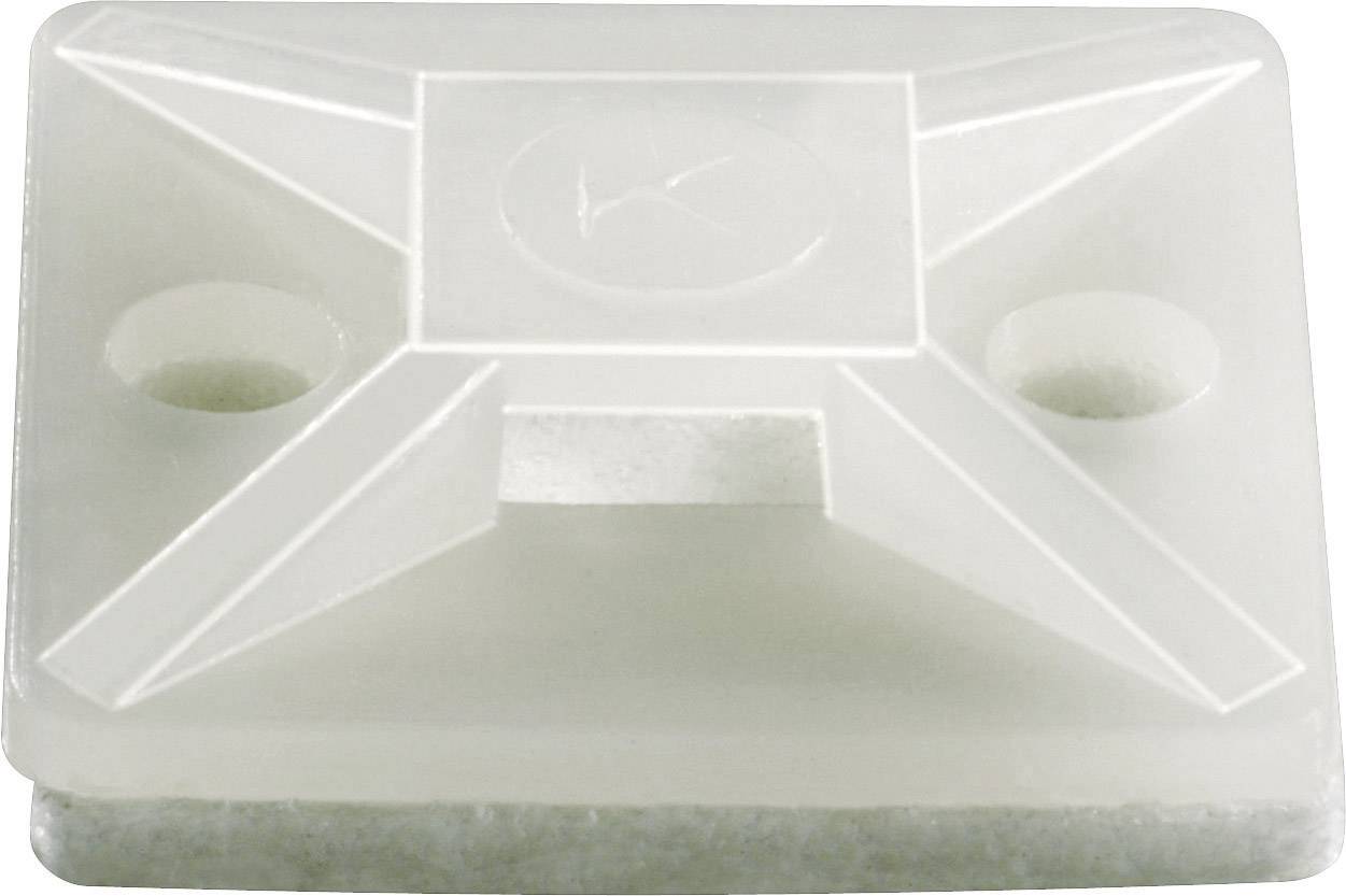 TRU COMPONENTS TC-HC101S203 Bevestigingssokkel Zelfklevend 1593042 Bundel-Ø (bereik) 7 mm (max) 4-voudige invoeging Transparant 1 stuk(s)