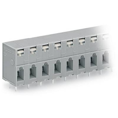 Sivi utičnički sustav s više utičnih mjesta, pogodan za primjenu u elektrotehnici za sigurno spajanje vodiča.