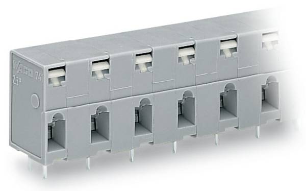 WAGO 741-505 opružna blok spojka 2.50 mm² Broj polova (broj) 5 siva 100 St.