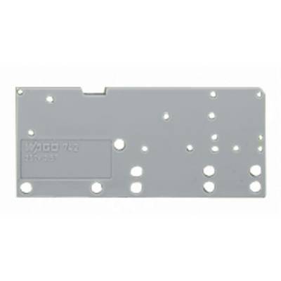 Metalna ploča s više rupa, pravokutnog oblika, s utiskivanjem na lijevoj strani s natpisom 'WAGO 742 577-031'.