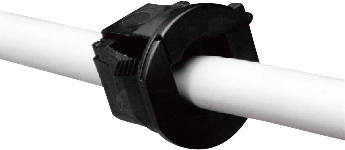 PB Fastener H-1852 Trekontlasting Klikbevestiging Klem-Ø (max.) 7.4 mm Plaatdikte (max.) 2.5 mm Polyamide Zwart 1 stuk(s)