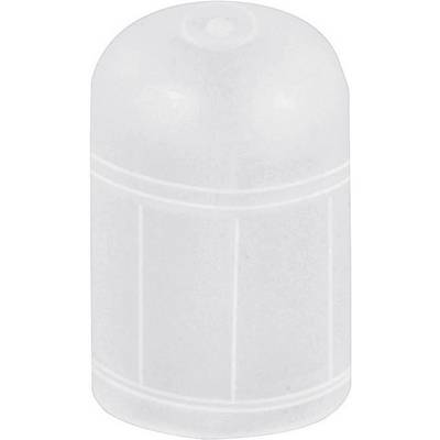 Bijeli, cilindrični plastični poklopac, vjerojatno za zaštitne ili zatvaračke svrhe.